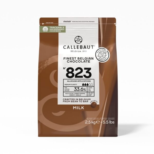Callebaut Milk Chocolate Callets 823