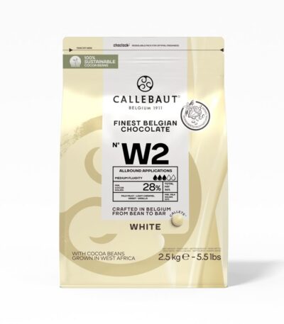 Callebaut White Chocolate Callets W2 28