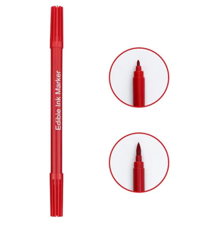 Chefmaster Edible Marker Pen Double Sided Red Colour