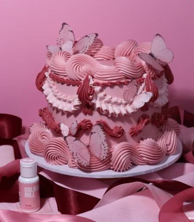 Colour Mill Oil Based Food Colour rose cake