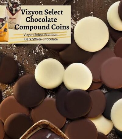 Vizyon select Compound Chocolate Coins Buttons